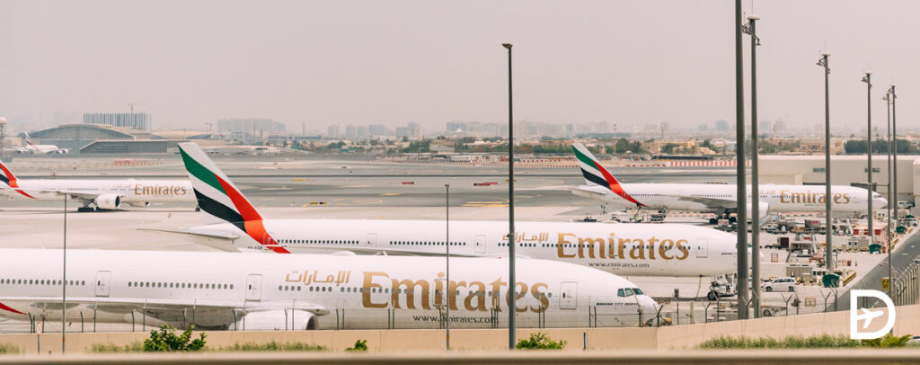 avion Emirates billet