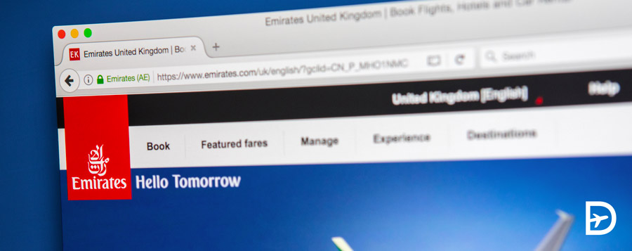 site web emirates airlines